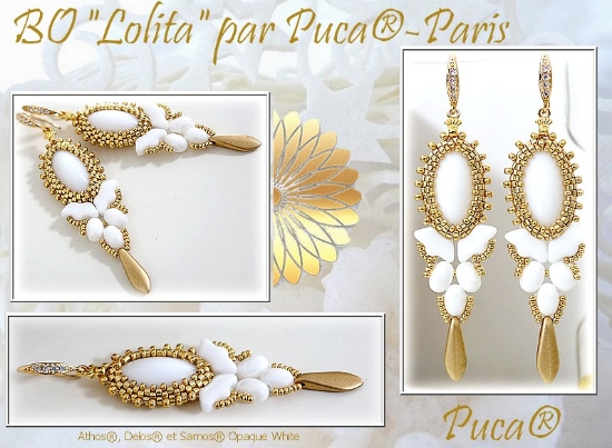 Picture of KIT - Earrings « Lolita » © par PUCA® White