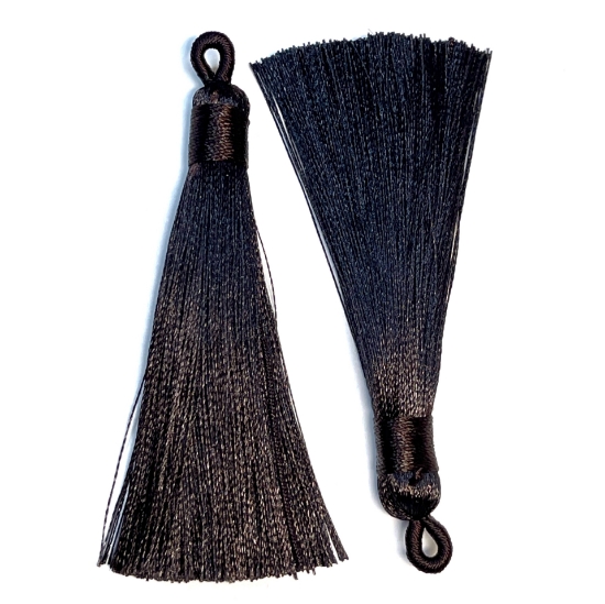 Picture of Tassel 80mm Brown x1