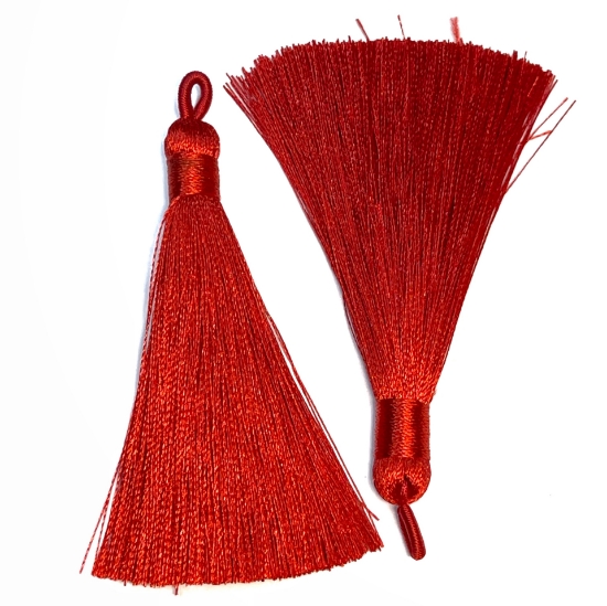 Picture of Tassel 80mm Red x1 