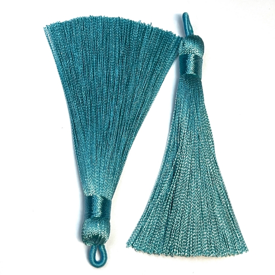 Picture of Tassel 80mm Turquoise x1 