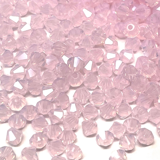 Picture of Preciosa Bead Rondell 4mm Rose Opal x100