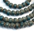 Picture of Porcelain bead 6mm round Glaze Sky Blue x32cm 