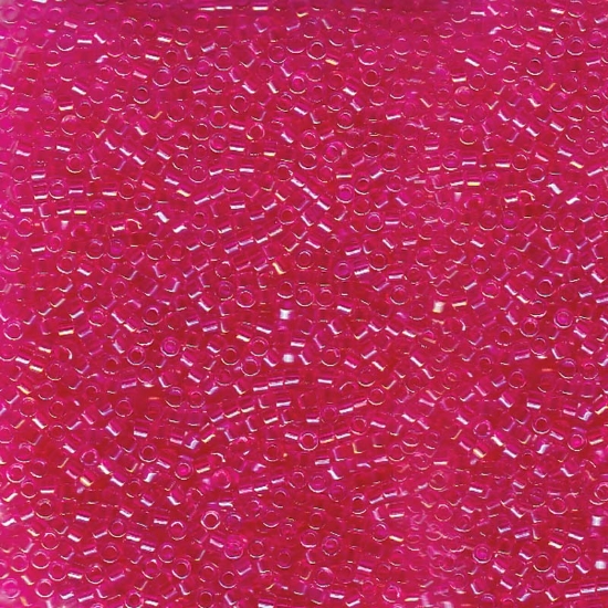 Picture of Miyuki Delica 11/0 DB1743 Hot Pink Lined Crystal AB x10g