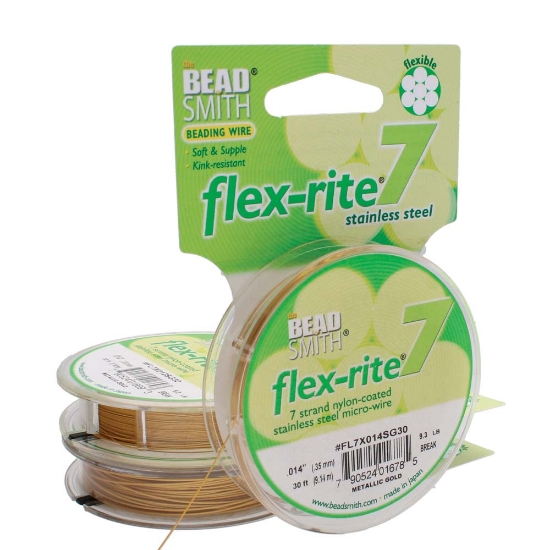 Picture of Flexrite 7-strand 0.35mm Metallic Satin Gold x9.2m