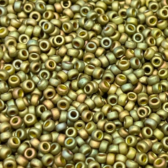 Picture of Miyuki Seed Beads 15/0 2033 Mat Light Olivine Luster x10g