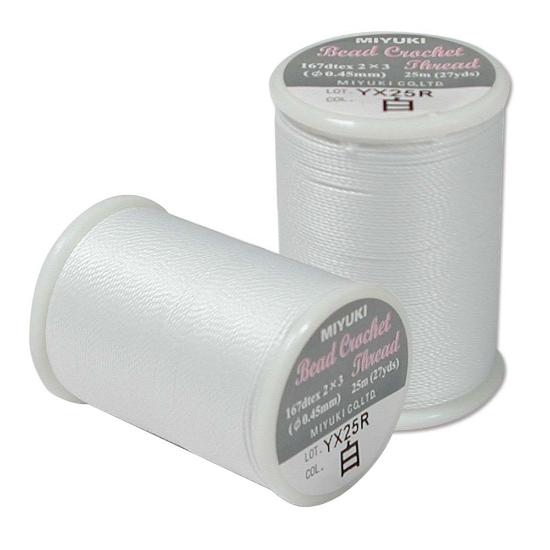 Picture of Miyuki Bead crochet 0.45mm White x25m