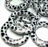 Picture of Acrylic Bead 34mm flat round Animal Print x2