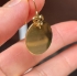 Picture of Stainless Steel Charm 20x1mm flat round Gold x1