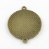 Picture of Link setting 20mm round Bronze x10