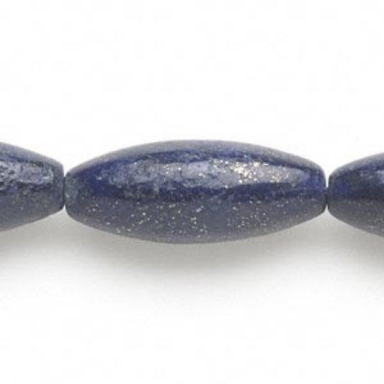 Picture of Lapis Lazuli bead 30x12mm oval x2