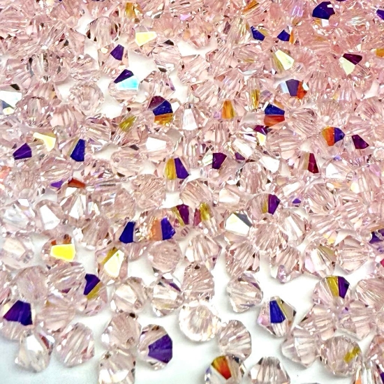 Picture of Preciosa Bead Rondell 4mm Light Rose AB x100 