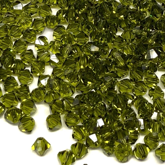 Picture of Preciosa Bead Rondell 4mm Olivine x100