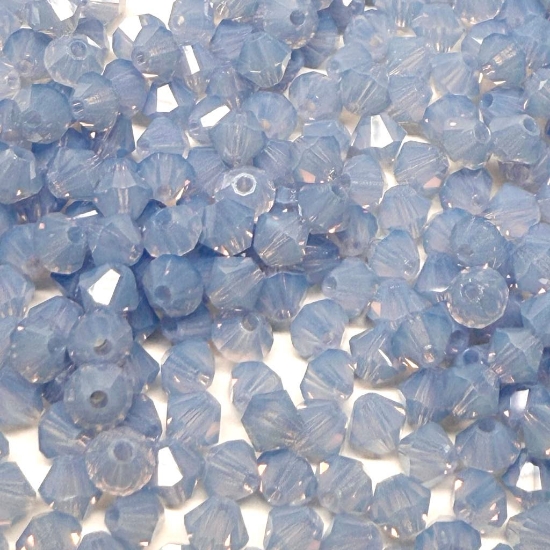 Picture of Preciosa Bead Rondell 4mm Light Sapphire Opal x100