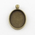 Picture of Pendant setting 30x22mm oval Bronze  x5