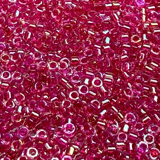 Picture of Miyuki Delica 11/0 DB1743 Hot Pink Lined Crystal AB x10g