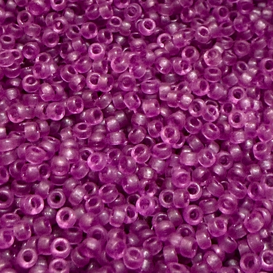 Picture of Miyuki Seed Beads 15/0 1620 Dyed Semi-Frosted Transparent Lavender x10g