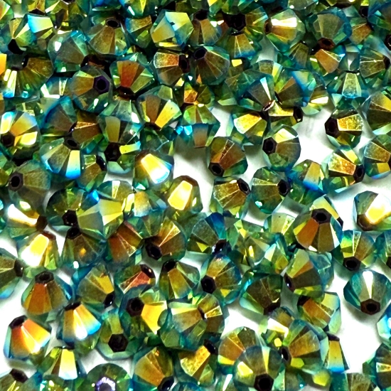 Picture of Swarovski 5328 Xilion Bead 4 mm Jet AB 2x x100