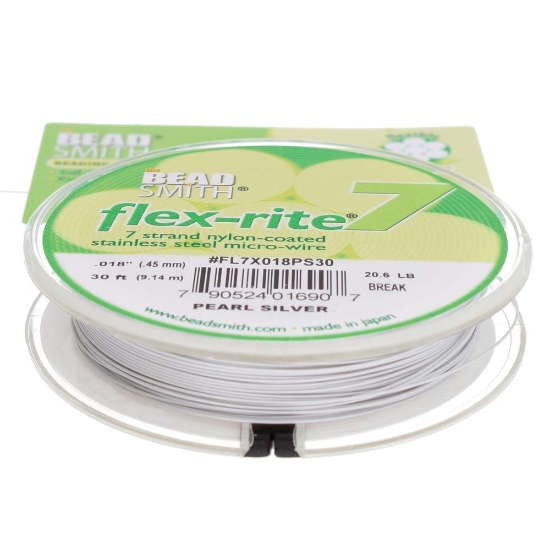 Picture of Flexrite 7 strand 0.45mm Pearl Silver x9.2m