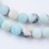 Picture of Frosted Amazonite bead 8mm round x38cm