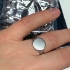 Picture of Stainless Steel Ring flat pad 12mm round x10