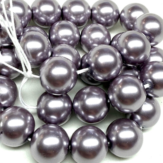 Picture of Preciosa Nacre Round Maxima 12mm Lavender Pearl x6