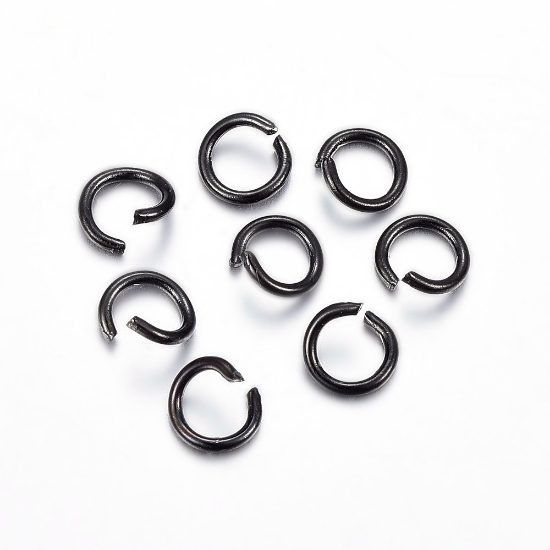 Picture of Stainless Steel Jump Ring 5x0,7mm Black x100