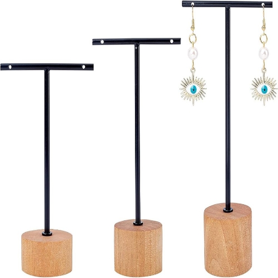 Picture of Display Earrings with wooden base - Set of 3