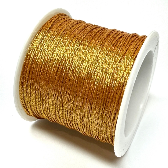 Picture of Metallic Polyester Braided Thread 0,4mm Gold x50m