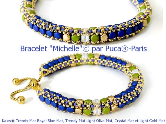 Picture of KIT - Bracelet « Michelle » © par PUCA® – Trendy Royal Blue  x1