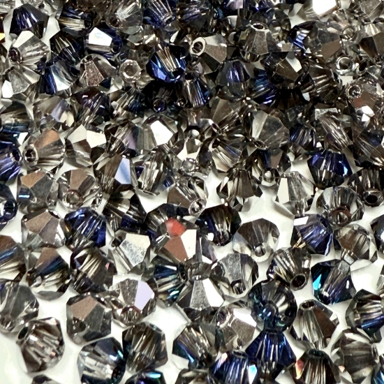 Picture of Preciosa Bead Rondell 4mm Crystal Heliotrope x100