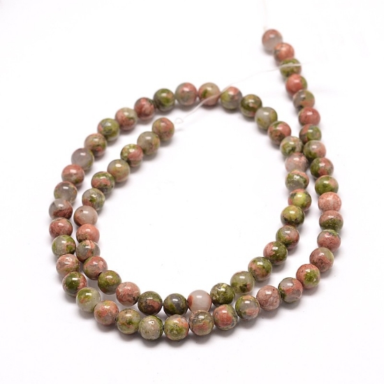 Picture of Unakite bead 6mm round x38cm