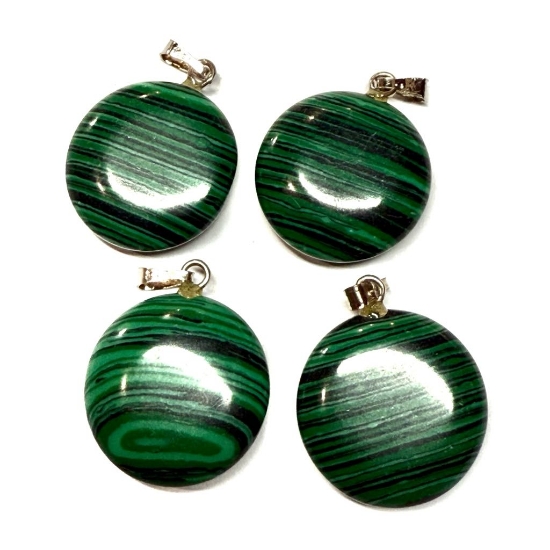 Picture of Malachite (imitation) Pendant 20mm round x1