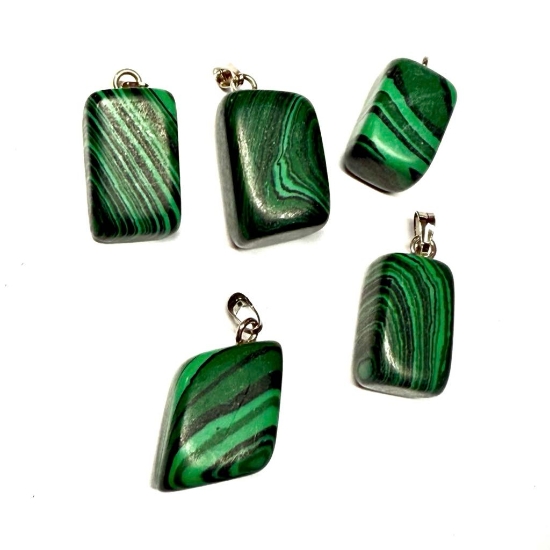 Picture of Malachite (imitation) Pendant nugget x1 