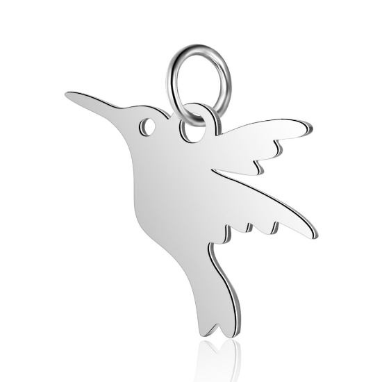 Picture of Stainless Steel Pendant Bird 13x17x1mm x1