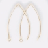 Picture of Stainless Steel Ear Wire Marquise 41x22mm Gold x10