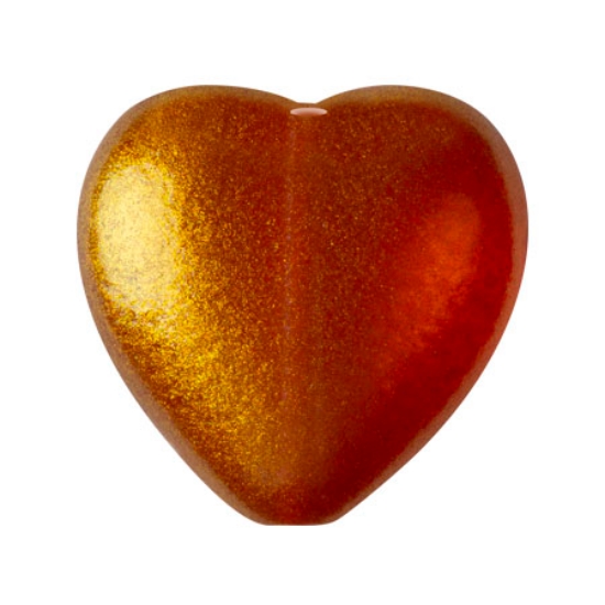 Picture of Hearts 16x15mm Candy Caramel x5