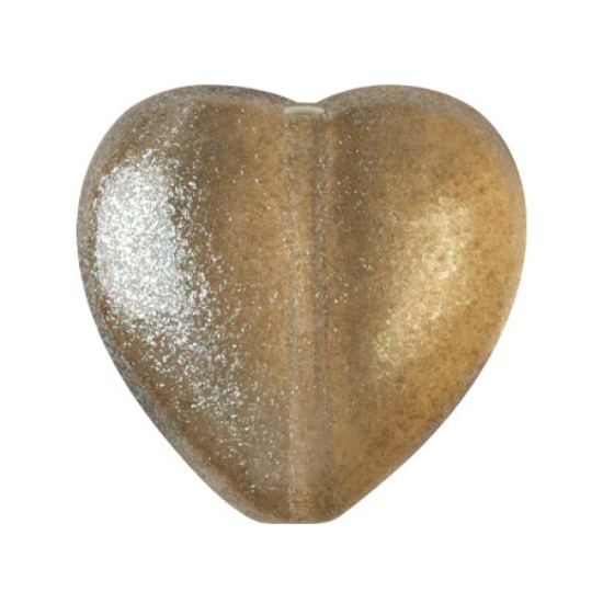 Picture of Hearts 16x15mm Candy Green Tea x5
