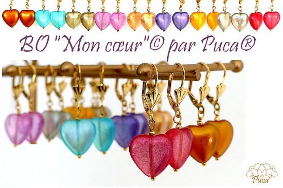 Picture of Oorbellen « Mon Coeur » © par PUCA® – Instant Download or Printed Copy