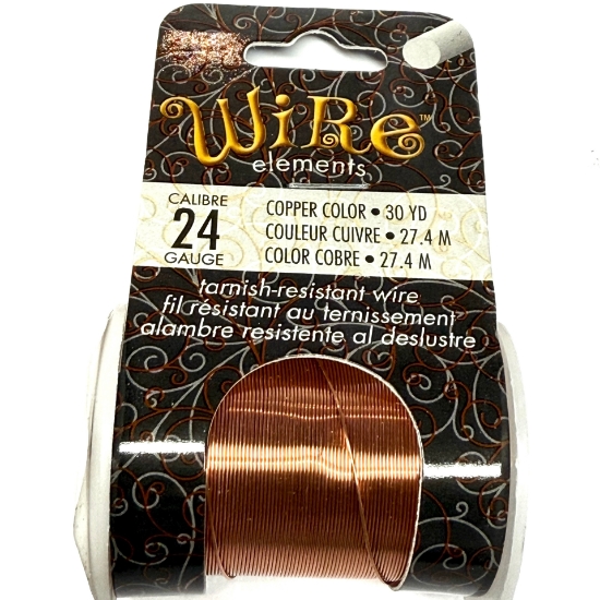 Picture of Wire Lacquered Tarnish Resistant 24 Gauge (.51mm) Copper x27.4m