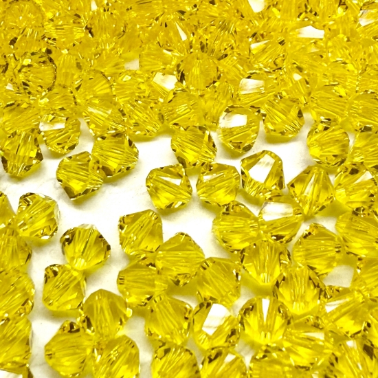 Picture of Swarovski 5328 Xilion Bead 4mm Citrine x100