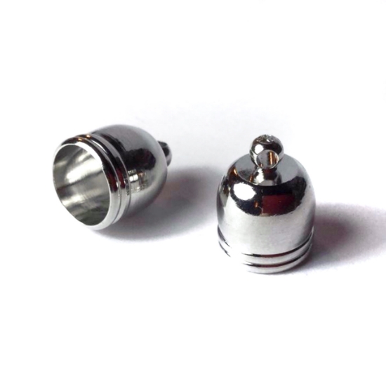 Picture of End Cap w/ Loop Ø8mm Silver x10