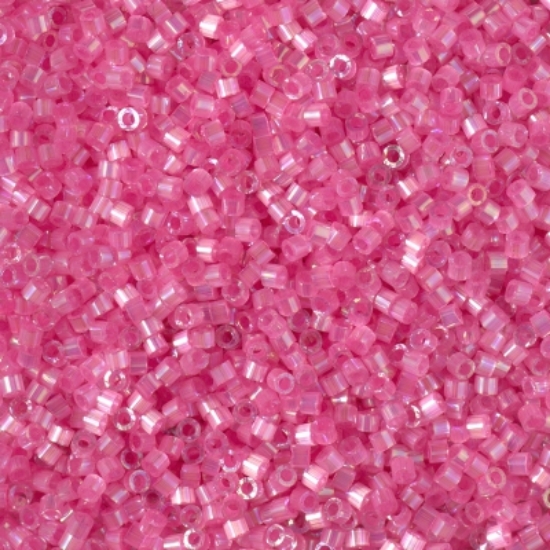 Picture of Miyuki Delica 11/0 DB1867 Silk Inside Dyed Rose AB x10g 
