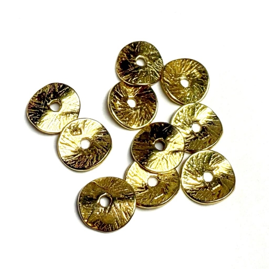 Picture of Gold Vermeil Spacer Bead 8x1mm disc x1