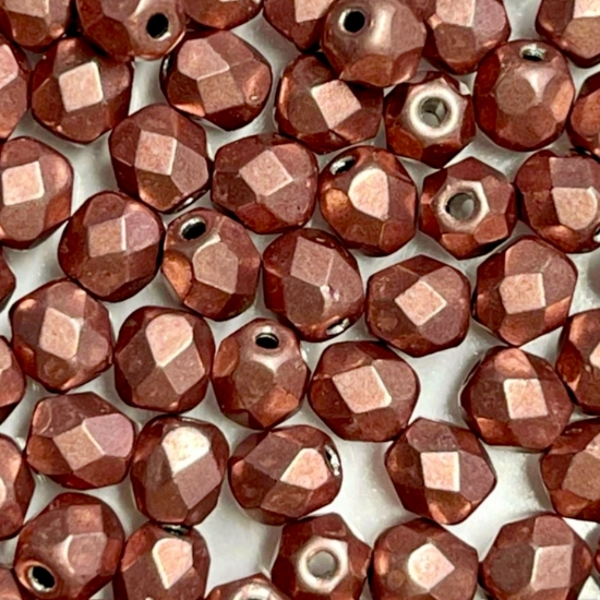 Picture of Fire-Polished 4mm Saturated Metallic Grenadine x100