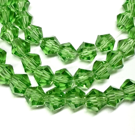 Picture of Bicone Glass bead 4mm Peridot x85