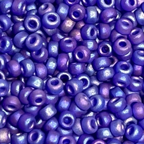 Picture of Miyuki Rocaille 11/0 151FR Transparent Cobalt AB Mat x10g