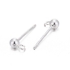 Picture of 925 Silver Ear stud ball 3mm w/ loop x2