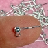 Picture of 925 Silver Ear stud ball 3mm w/ loop x2