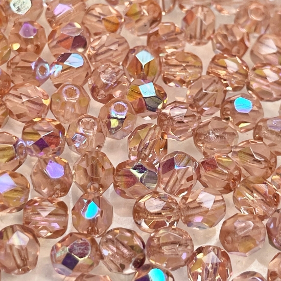 Picture of Fire-Polished 4mm Rosaline AB x100