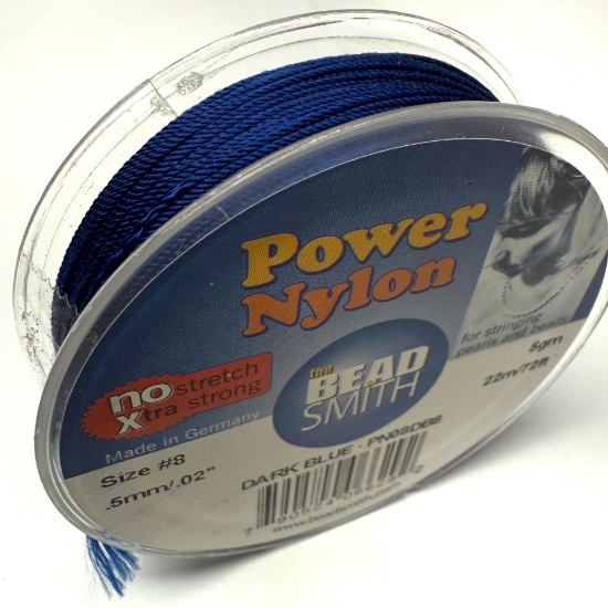 Picture of Power Nylon Beading Thread 0,5mm Dark Blue x22m